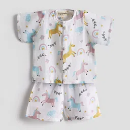 Biglilpeople Unisex Kids Printed Shirt with Shorts-16