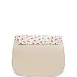 SPOTIC Structured Sling Bag with Fringed image 3