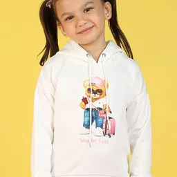 Nauti Nati Girls Printed Hooded Antimicrobial Pullover Sweatshirt-image-18