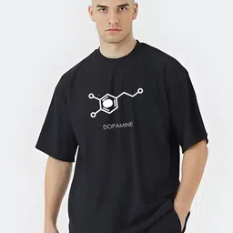Stitchmeashirt Men Cotton Printed Drop-Shoulder Sleeves T-shirt-image-97