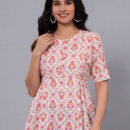 NNAVDHA Floral Print Longline Top-image-79