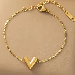 Designs & You Gold-Plated Link Bracelet-image-15