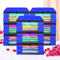 Kuber Industries Blue Set of 6 Regular Drawer Organiser Organisers-26