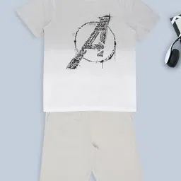Pantaloons Junior Boys Printed Cotton T-Shirt With Shorts Clothing Set-picture-13