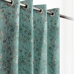 Myntra Elegant Homes Turquoise Blue Floral Long Door Curtain-picture-41