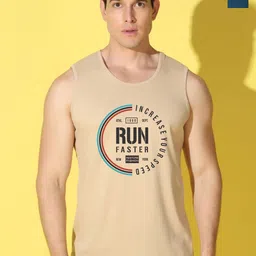 WOOSTRO Pack Of 2 Printed Super Combed Cotton Gym Vests VWS26(RUN RUST)(HARD PEACOCK)-picture-38