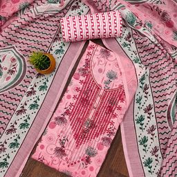 SAINOOR Printed Pure Cotton Unstitched Dress Material-picture-41