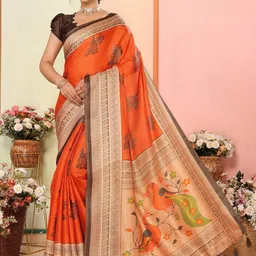 Lookmark Women Ethnic Motifs Printed Saree-picture-22