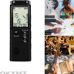 Bzrqx Digital Voice Recorder MP3 Player Rechargeable 8GB with Mic 8 GB Voice Recorder 8 GB Voice Recorder-image-50