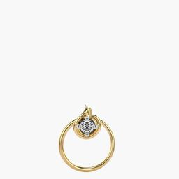 VALANOVA Women 14K Yellow Gold Nosepin With Certified Lab Grown Diamond 0.03cts-image-27