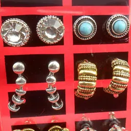 Beadworks Contemporary Studs Earrings-picture-38