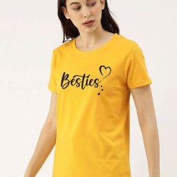 Moda Rapido Women Typography Printed Round Neck Cotton T-shirt-picture-5