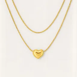 ISHTAARA Women Gold Plated Double Strand Chain-image-3