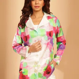 navyasa by liva Printed Comfort-Fit Casual Blazer-39