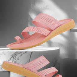 BERSACHE Women Woven Design Slip-on Open Toe Flats-image-84