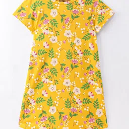 Nite Flite Girls Floral Printed Cotton A-Line Dress-image-8