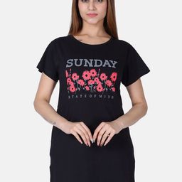 Divine Girl Print Cotton Longline Top-image-61