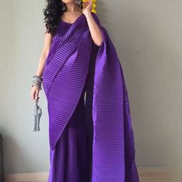 Moda Rapido Striped Satin Saree-picture-48