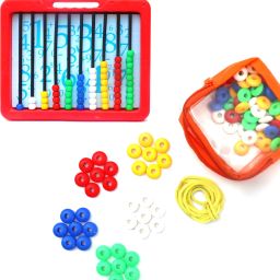 Combo of Counting Abacus Slate With Counting Beads Educational Toy-image-11