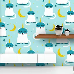 ArtzFolio Printed UV-Resistant Anti-Bacterial Colorful Muzzles Of Animals Peel & Stick Wallpaper-image-54