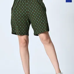 BAESD Women Printed High-Rise Shorts-image-78