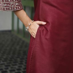 KALINI Women Ethnic Motifs Embroidered Regular Sequinned Kurta with Trousers & With Dupatta image 2
