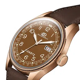 DOUBLERUN Men Dial & Leather Straps Analogue Multi Function Watch H05N1216 image 3