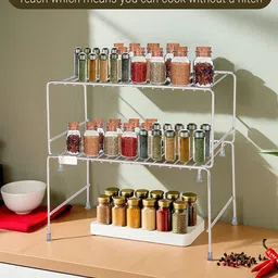 Myntra Elegant Homes Silver-Toned Set of 4 Regular Multi-Utility Organisers-picture-9
