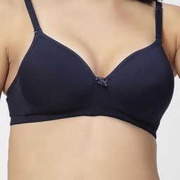 Nakshu Blue Non-Wired Heavily Padded Seamless Everyday Bra-image-59