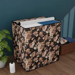 Myntra Elegant Homes Brown & Beige Printed Waterproof Washing Machine Cover With Zip-89