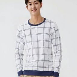 Stelino Men Checked Cotton Sweatshirt-image-65