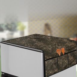 The Furnishing Tree Coffee Brown Plastic Refrigerator Cover-image-67