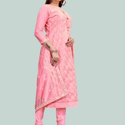 HERE&NOW Embroidered Unstitched Dress Material-picture-49