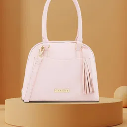 Caprese Structured Handheld Bag with Tasselled Detail-11