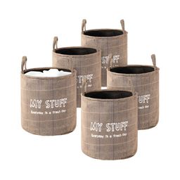 Aura Khaki Set of 5 Regular Multi-Utility Organisers-14
