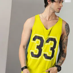 Rodzen Pack Of 2 Printed Gym Vests PO2MG12POLY33MSTRDWHT-picture-3