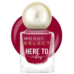 SWISS BEAUTY Select Here to Stay Long Lasting Nail Enamel 12 ml - Edible Red 21-13