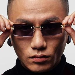 Arzonai Unisex Black Lens & Gold-Toned Sunglasses with UV Protected Lens-picture-43