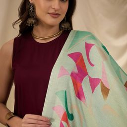 InWeave Women Regular Kurta with Palazzos & With Dupatta image 4