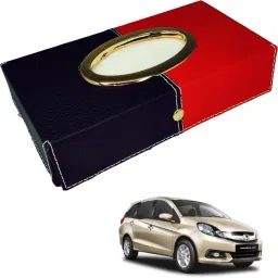 Chrom-Black-Red Tisue Box Leatherete-95 Vehicle Tissue Dispenser-26