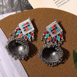 VENI Contemporary Jhumkas Earrings-image-57