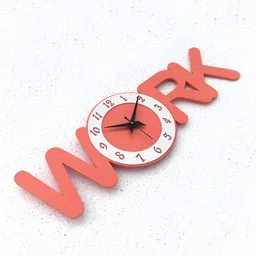 OLIVE TREE Orange & White Traditional Wall Clock-image-94
