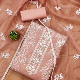 Rangtulika Ethnics Women Embroidered Art Silk Unstitched Dress Material-picture-38