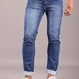 V-Mart Men Regular Fit Mid-Rise Heavy Fade Jeans-picture-7