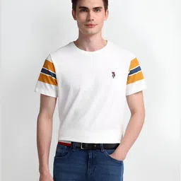 U.S. Polo Assn. Men Solid Round Neck Cotton Slim Fit T-Shirt-picture-25
