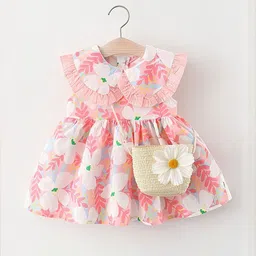 LULU & SKY Girls Floral Print Fit & Flare Dress-picture-42