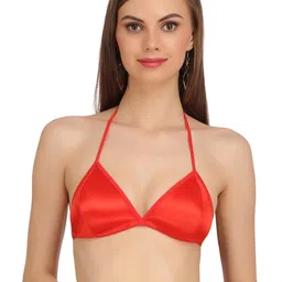 Women Cotton Red Non Padded Non-Wired Lingerie Bra Sport wear Gym Crop Tank Top-picture-29