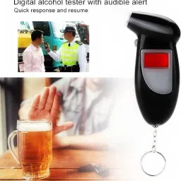 goodsbazaar Non-Contact Digital Breathalyzer + Keychain Portable Breath Alcohol Tester BAC Digital TDS Meter image 3