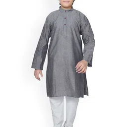 Baba & Baby Boys Regular Pure Cotton Kurta with Churidar-45