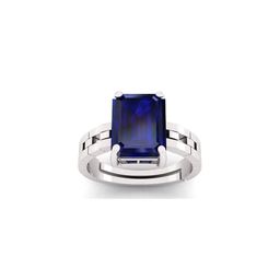 Pranjal Gems Unisex 6.25 Ratti Silver Neelam Sapphire Gemstone Finger Ring-11